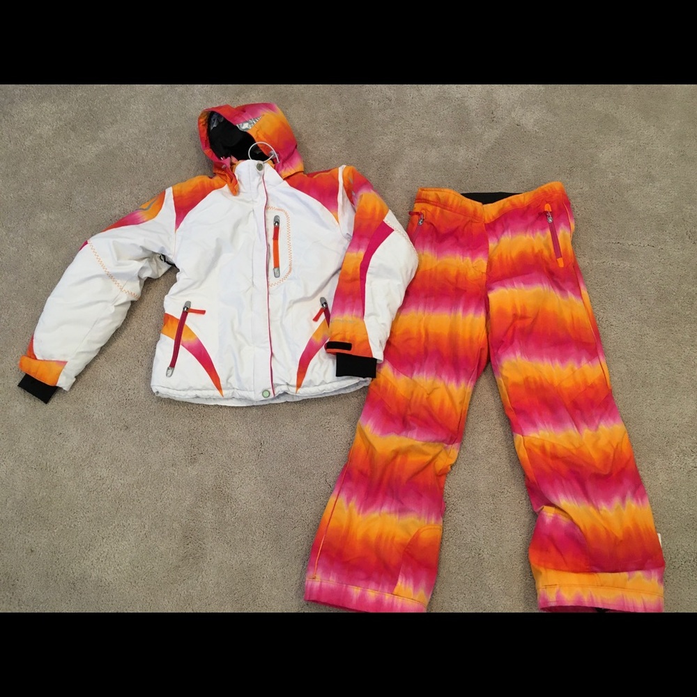 Obermeyer ski/snowboard jacket & pants set jr 14